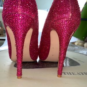 Lauren Lorraine Heels/ AB crystals/ Pink/ Sz 9